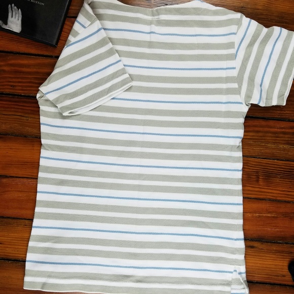SOLD Vintage 1980s Womens Calvin Klein T-Shirt Stripes - Picture 2 of 4
